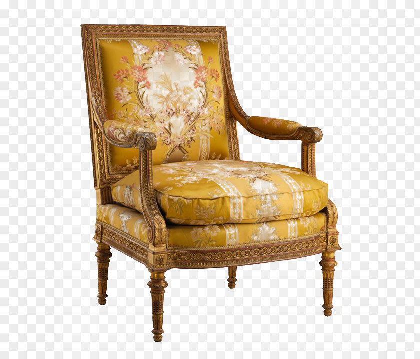 Classical Armchair Metropolitan Museum Of Art Paris Chair Fauteuil Louis XVI Style PNG