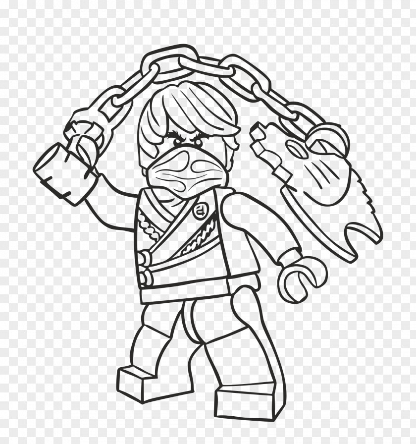 Cole LEGO Ninjago Coloring Pages Drawing Book PNG