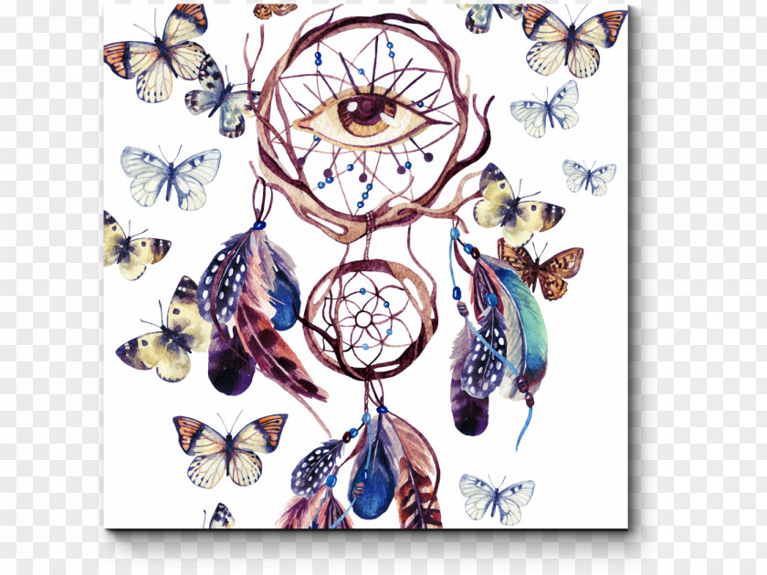 Dreamcatcher Stock Photography Watercolor Painting PNG