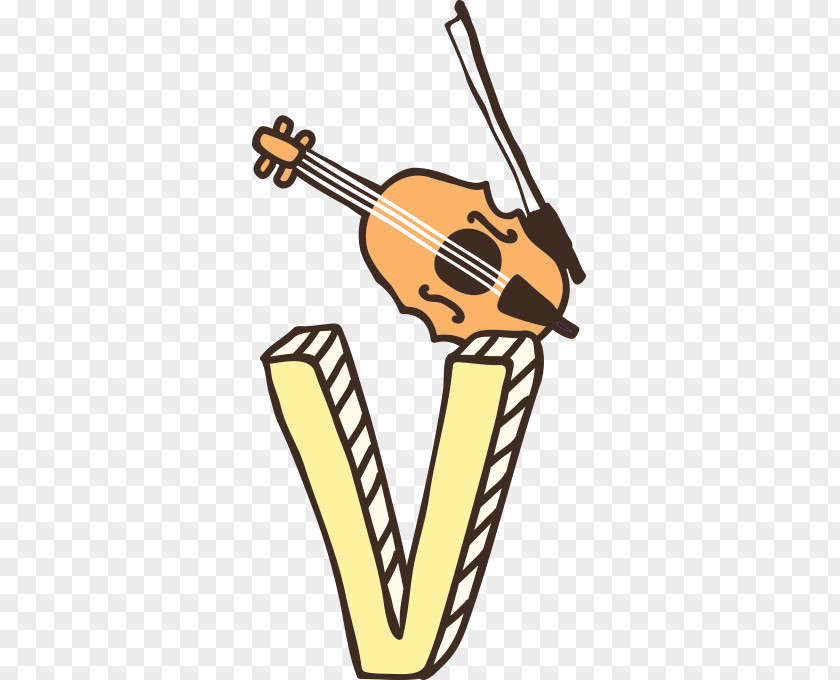 V And Violin Clip Art PNG