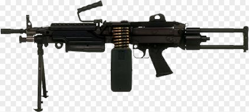 Weapon FN Minimi M249 Light Machine Gun Squad Automatic Firearm PNG