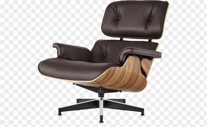 Chair Eames Lounge Wood And Ottoman Charles Ray Herman Miller PNG