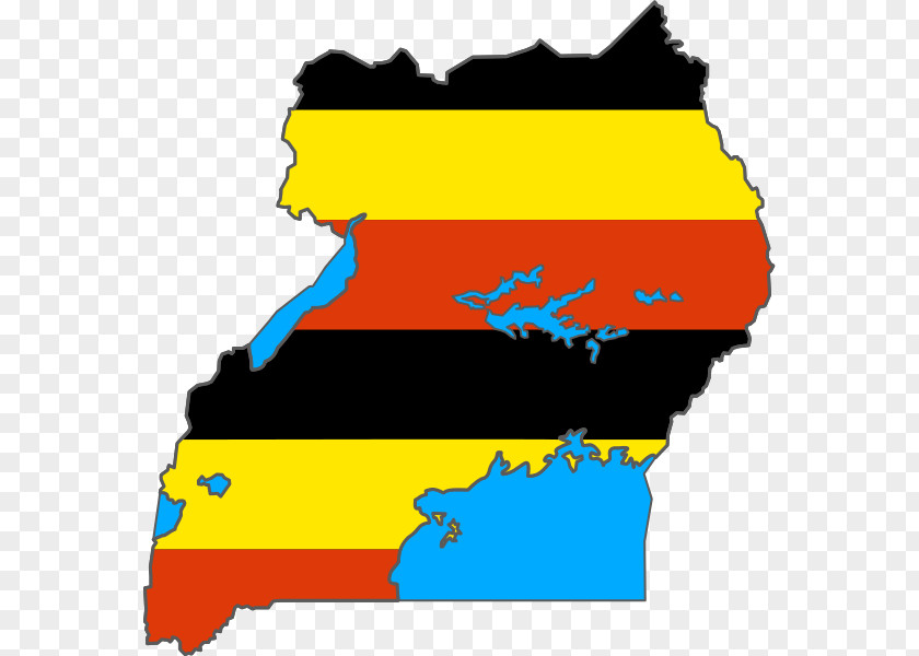 Pull Color Flag Of Uganda File Negara Map PNG