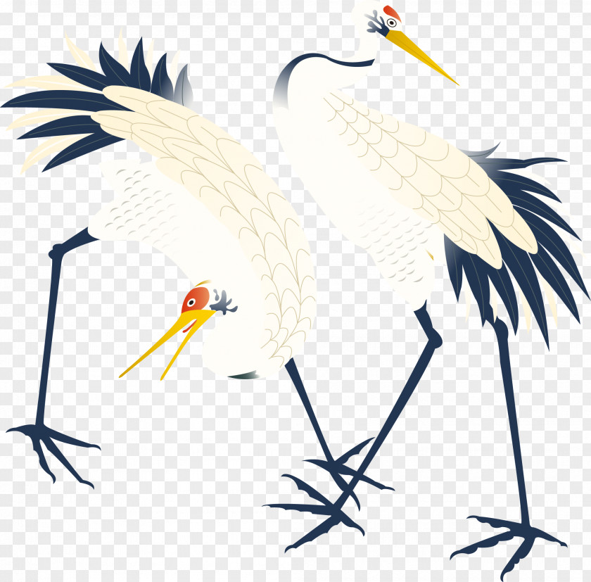 Vector Crane Bird Japan Paper Zazzle PNG