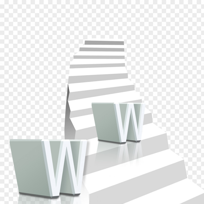 W White Ladder To Pull The Material Free Brand Pattern PNG
