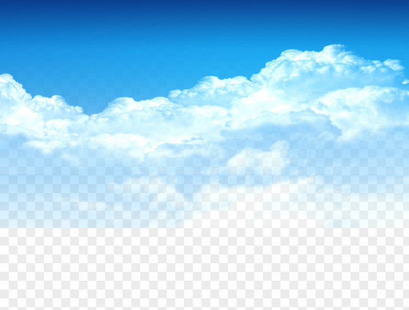 Blue Sky, White Clouds Element, Taobao Material Cloud Download PNG