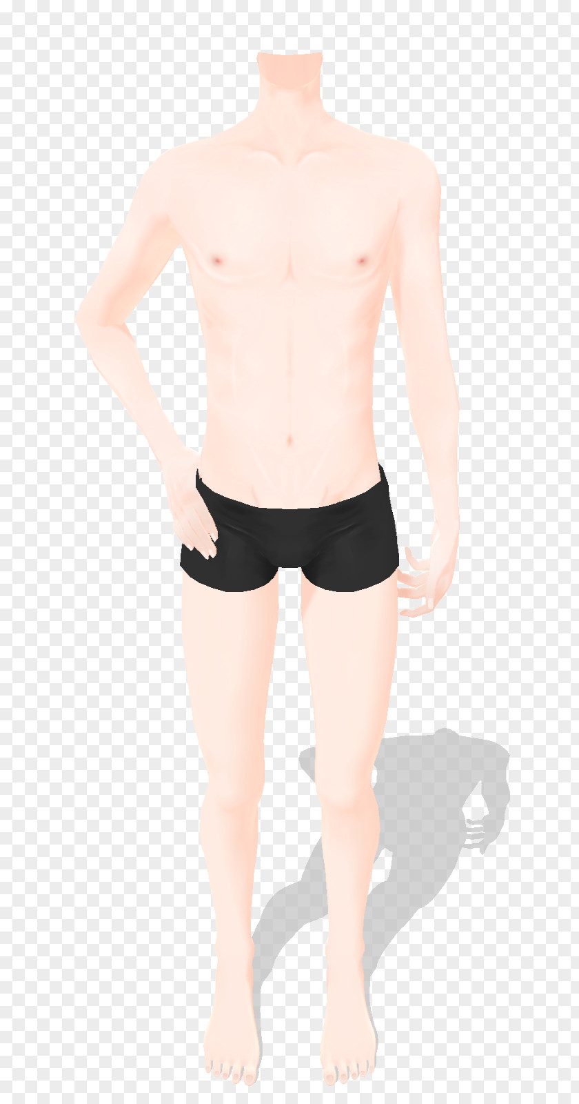 Body Slim DeviantArt Model Trunks Male PNG