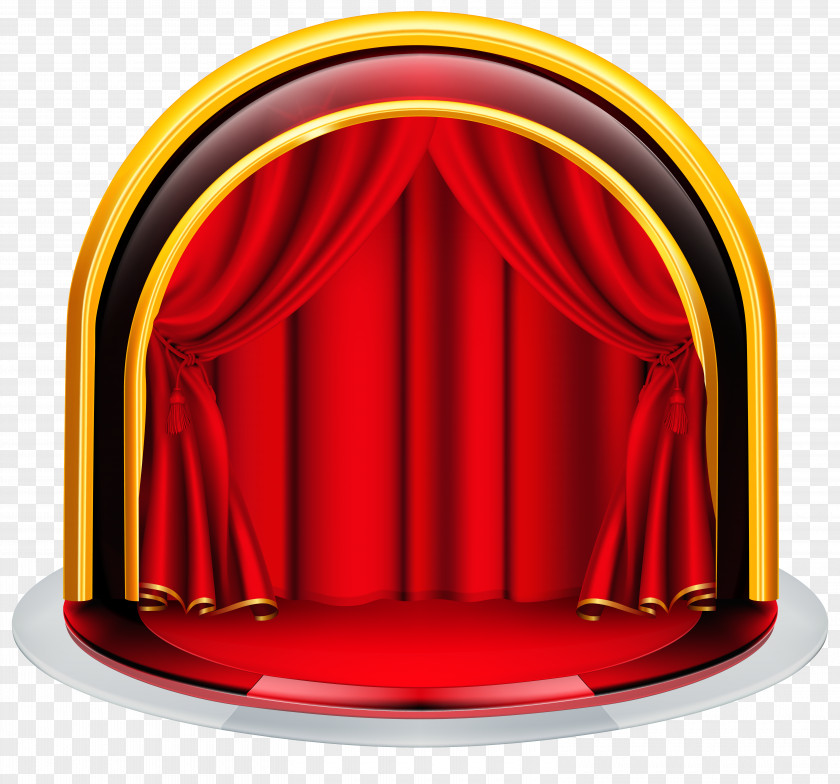 Stage With Red Curtains Clipart Image Font PNG