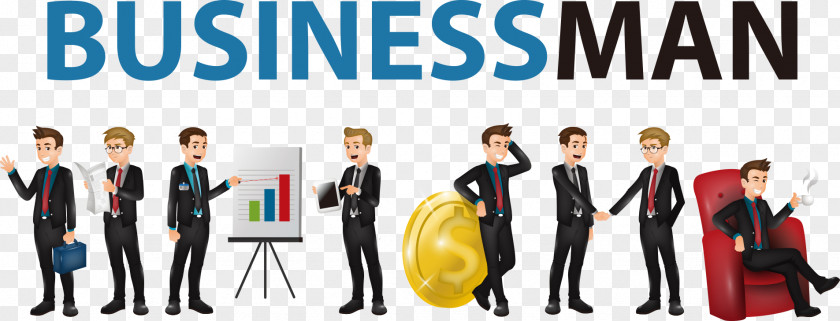 Vector Business People With A Chart Euclidean PNG