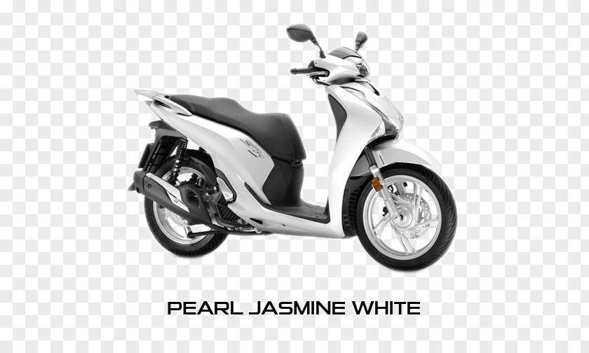 White Jasmine Scooter Honda SH150i Motorcycle Car PNG
