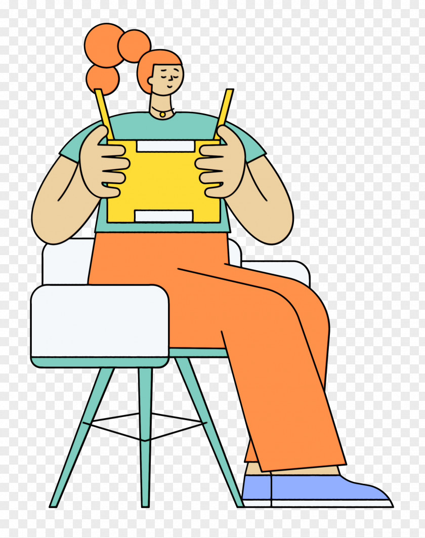 0jc Cartoon Logo Chair Sitting PNG