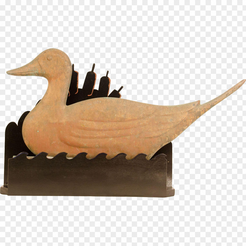Duck Folk Art Wood Carving Ornament Northern Pintail PNG
