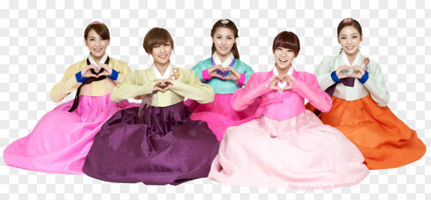 Hanbok KARA K-pop Costume Gyeongbokgung PNG