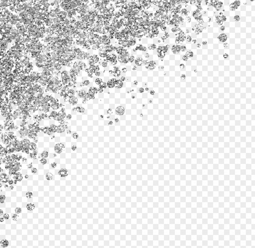 Silver Sequins Short Hair Sequin Color PNG