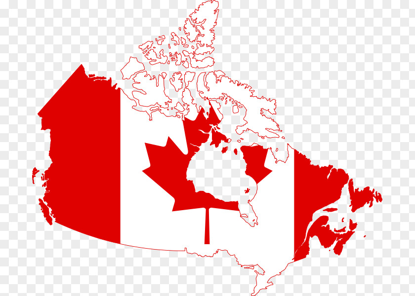 Canada Flag Of Map Clip Art PNG
