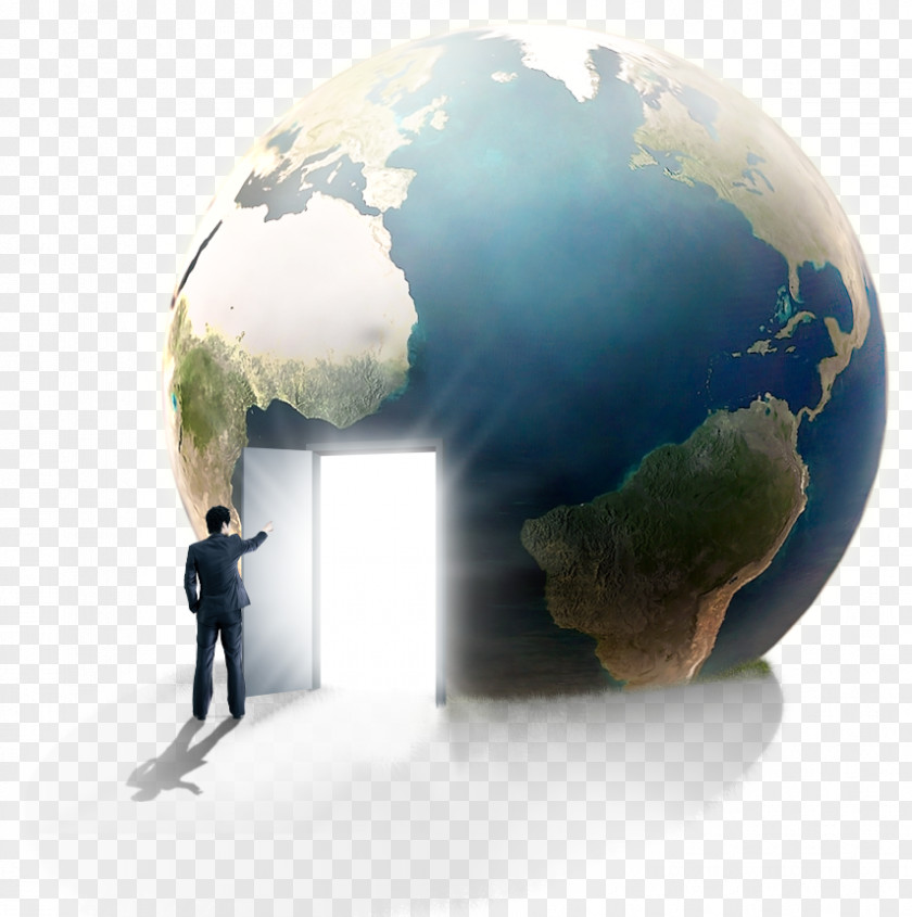 Earth, The Effects Of Open Door, People, Creative Taobao Earth Door Computer File PNG