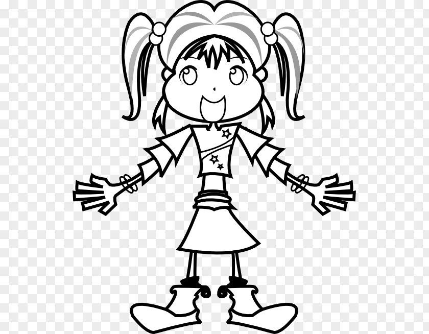 Girl Black And White PNG and white , s clipart PNG