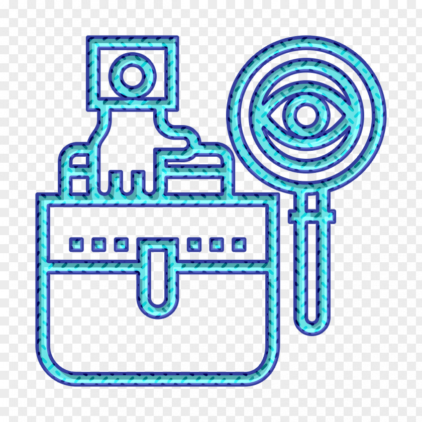 Line Art Research Icon Accounting Banking Business PNG