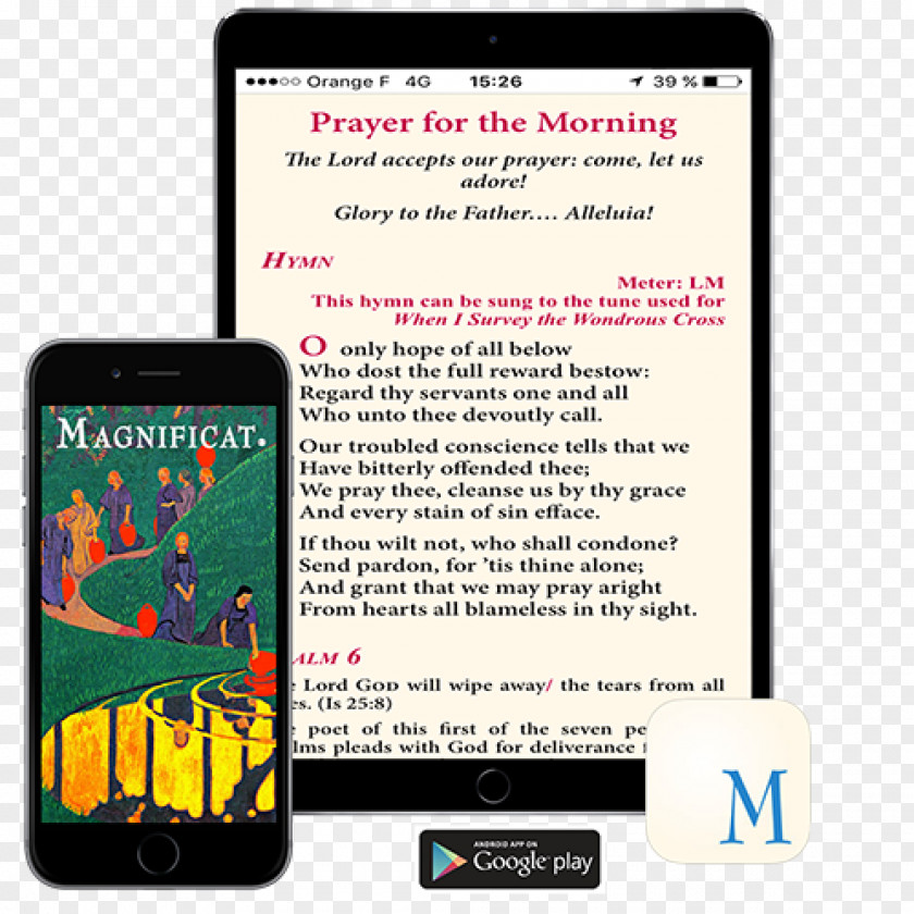 Smartphone Magnificat Angelus Prayer PNG
