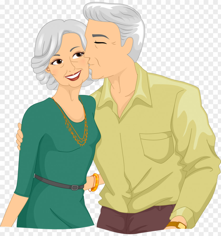 Style Smile Couple Love Cartoon PNG