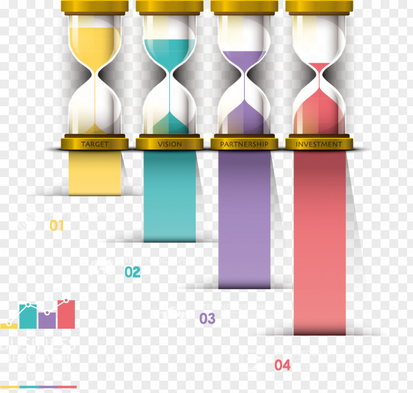 Vector Hourglass Chart Icon PNG