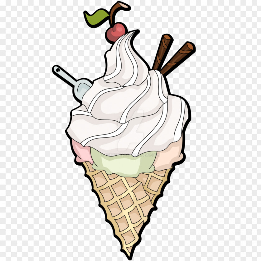 Delicious Ice Cream Cones Flavor Clip Art PNG