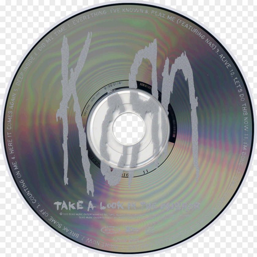 Korn Compact Disc Take A Look In The Mirror Album PNG
