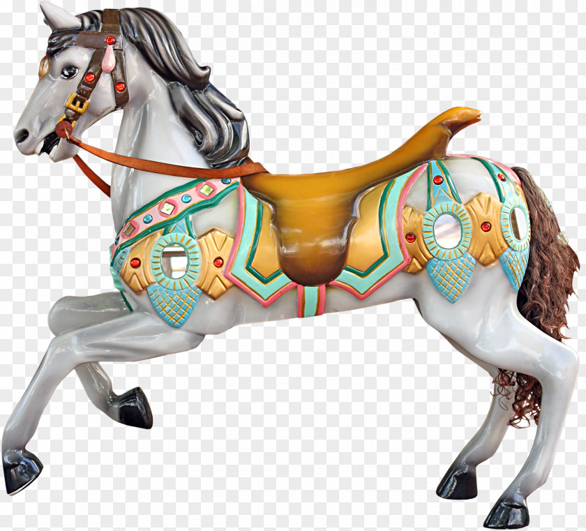 Mustang American Paint Horse Pony Carousel PNG