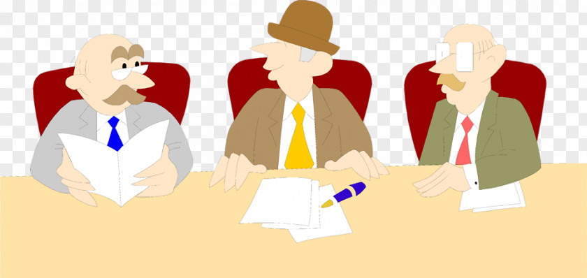 Business Meeting Cartoon Clip Art PNG