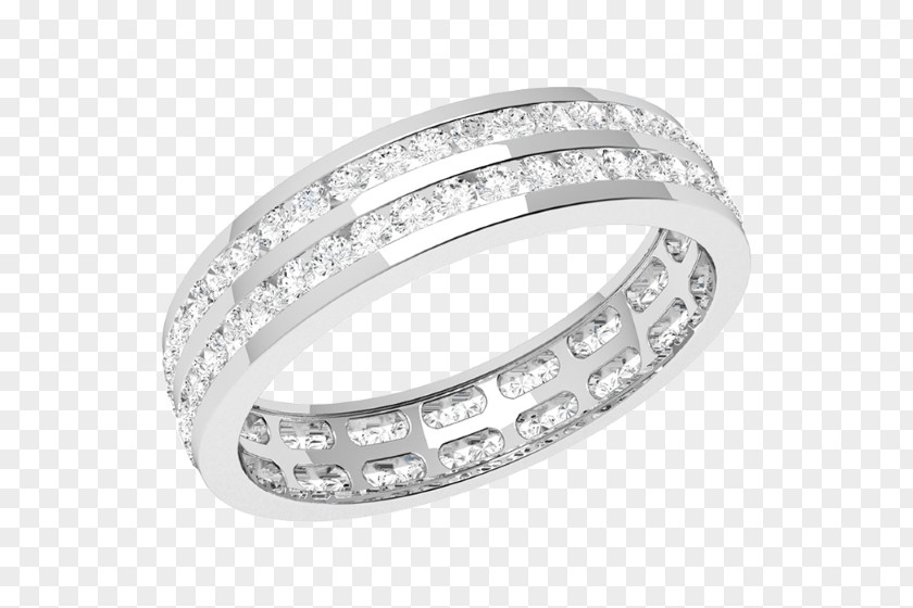 Eternity Diamond Rings Wedding Ring Jewellery Platinum PNG