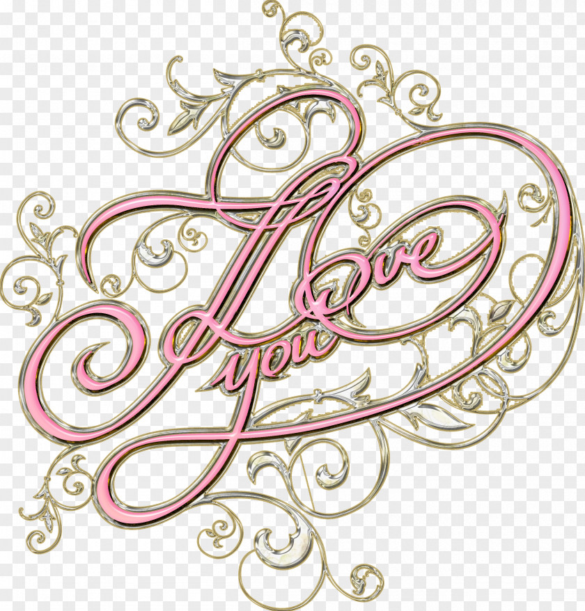 Love Text Body Jewellery Font PNG