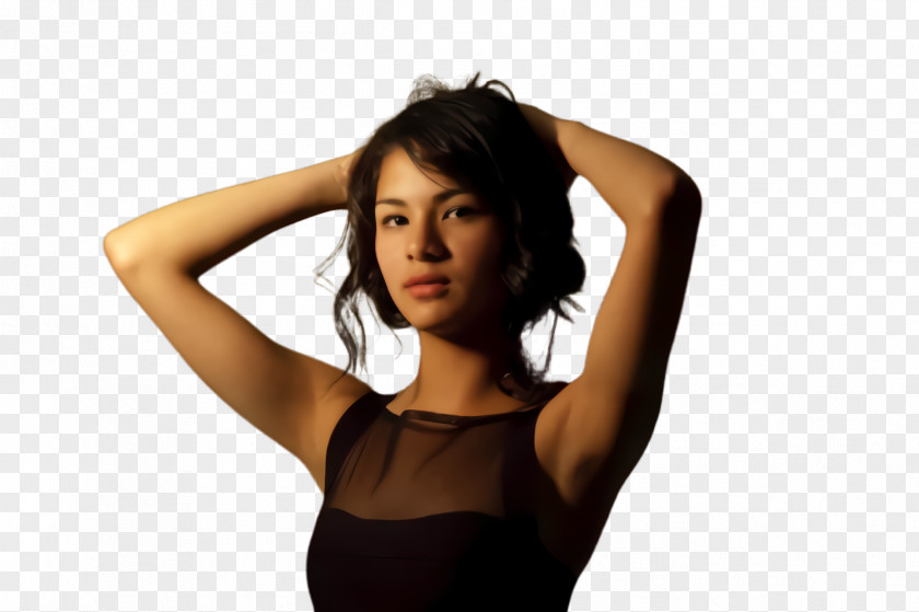 Model Neck Hair Shoulder Arm Beauty Skin PNG