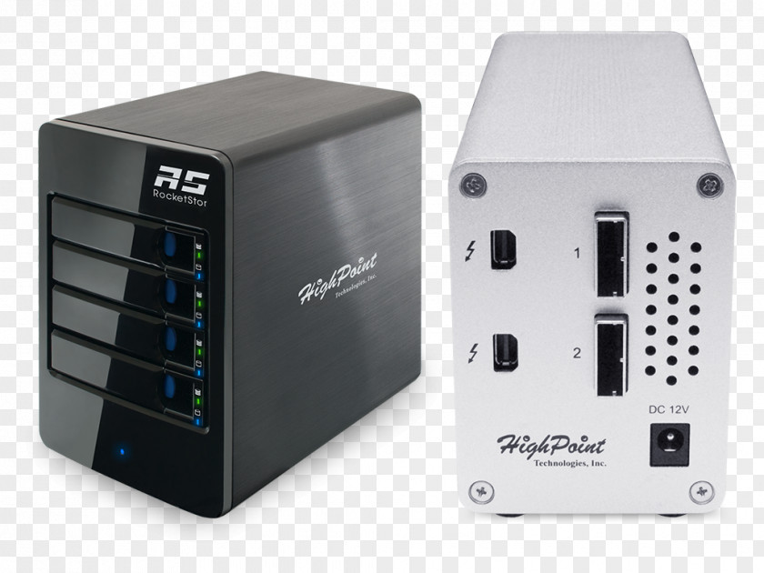 Computer Thunderbolt RAID Disk Enclosure Drive Bay Serial Attached SCSI PNG
