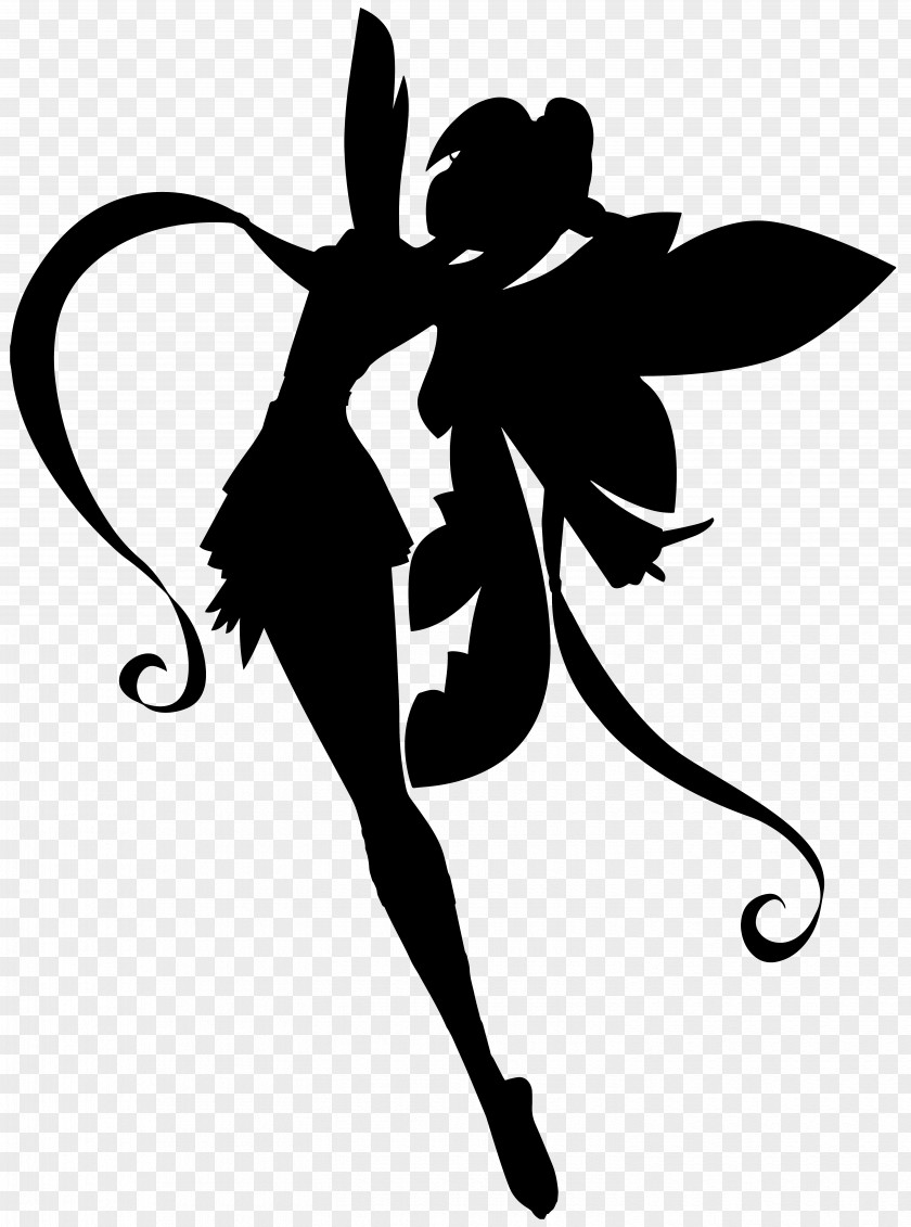 Fairy Silhouette Transparent Clip Art Image Drawing PNG