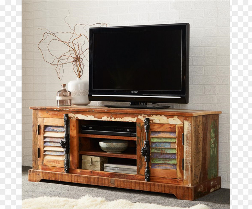 India Reclaimed Lumber Table Television Cabinetry PNG