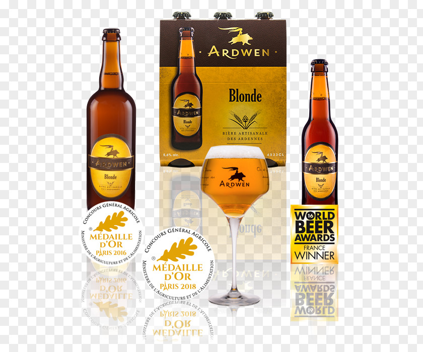 Blonde Beer Bottle Ardwen, Le Restaurant Brasserie Brewery PNG