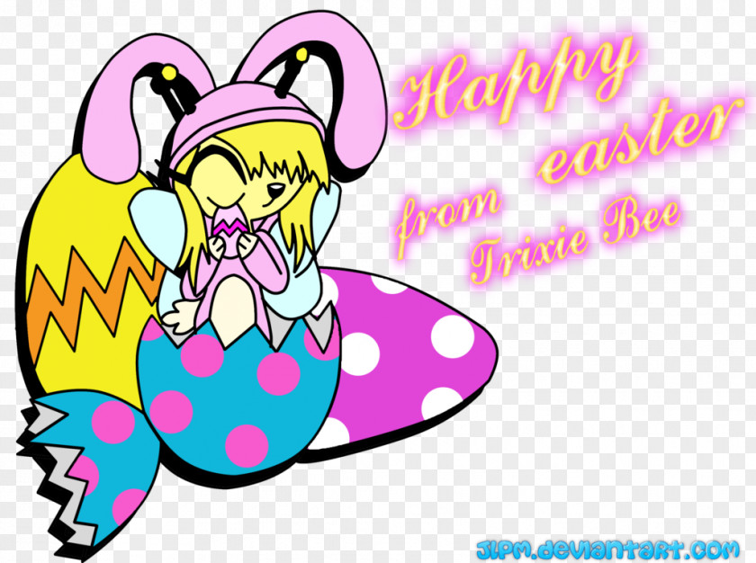 Easter Pink M Character Clip Art PNG