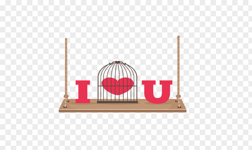 I Love You In A Cage Lovebird Birdcage Illustration PNG