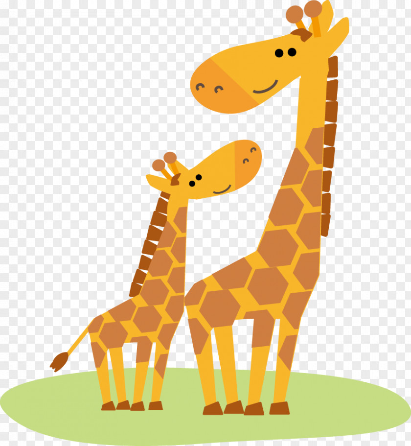 Illustration Child Mother Parenting Giraffe PNG