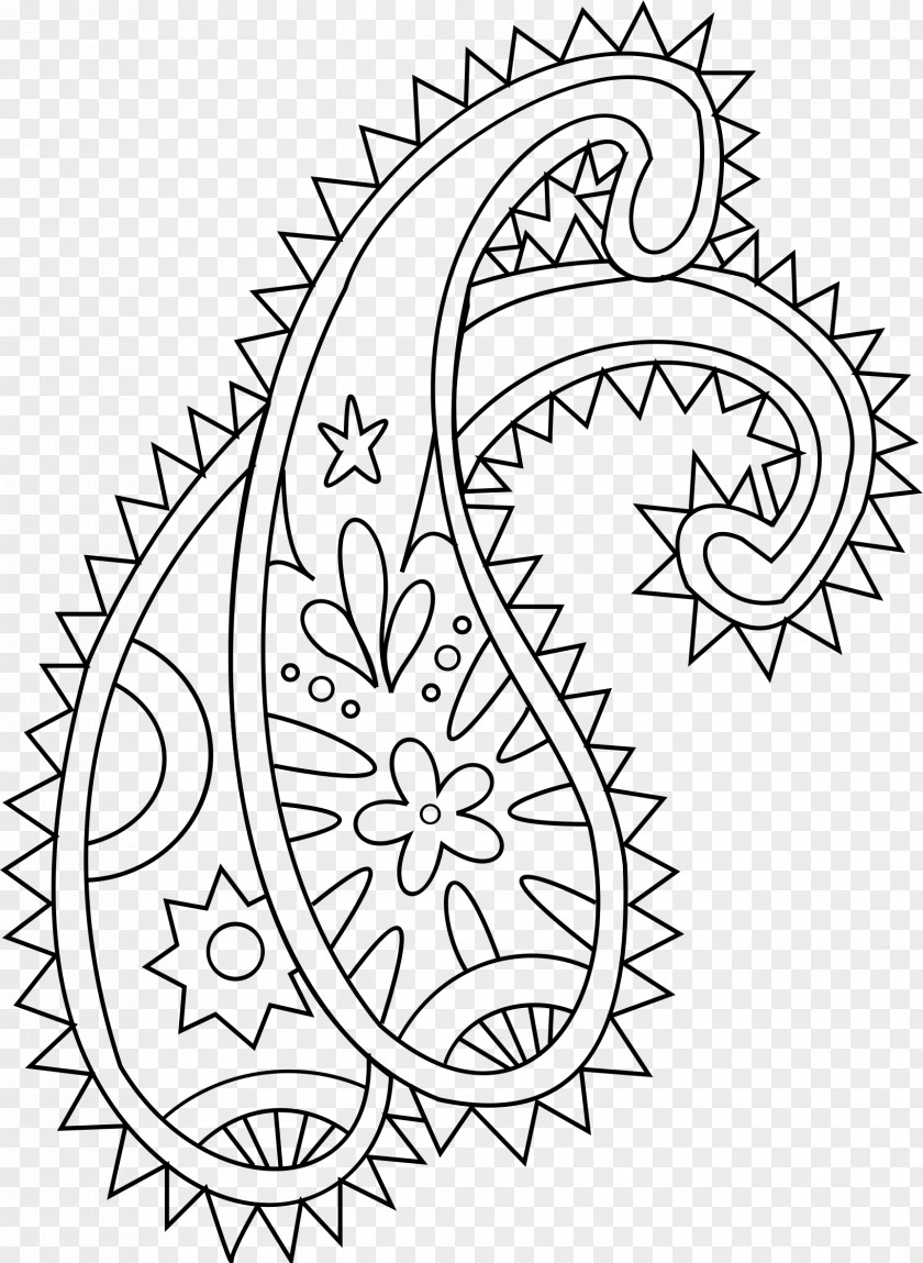 Paisley Coloring Book Drawing Mehndi Doodle PNG