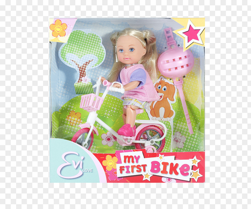 Bicycle Love Doll Playset Pink M Toddler PNG
