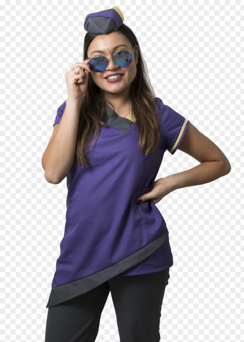 International Women Clothing T-shirt Shoulder Electric Blue Cobalt PNG