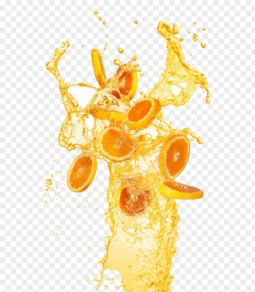 Nice Splash Of Orange Juice Illustration PNG