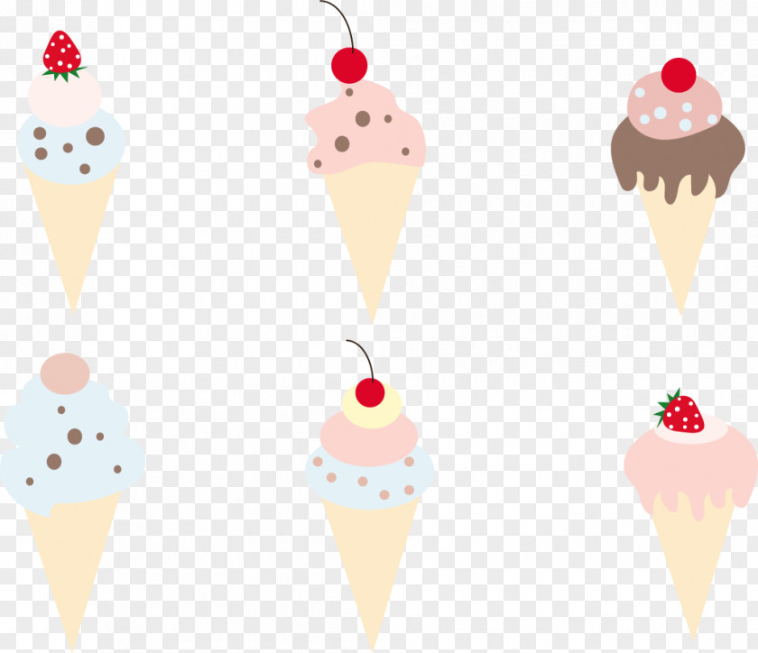 Roll Ice Cream Cone Snow Strawberry PNG