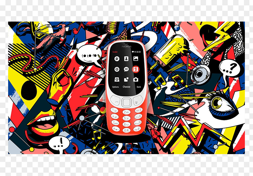 Smartphone Nokia 3310 (2017) Phone Series X6 Dual SIM PNG