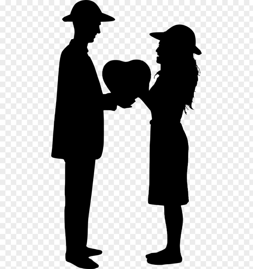 Valentine Silhouette Couple Clip Art Illustration Drawing Royalty-free PNG