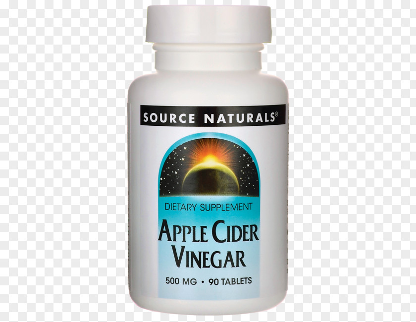 Apple Cider Vinegar Dietary Supplement Pyridoxine Vitamin B-6 B Vitamins Swanson Health Products PNG