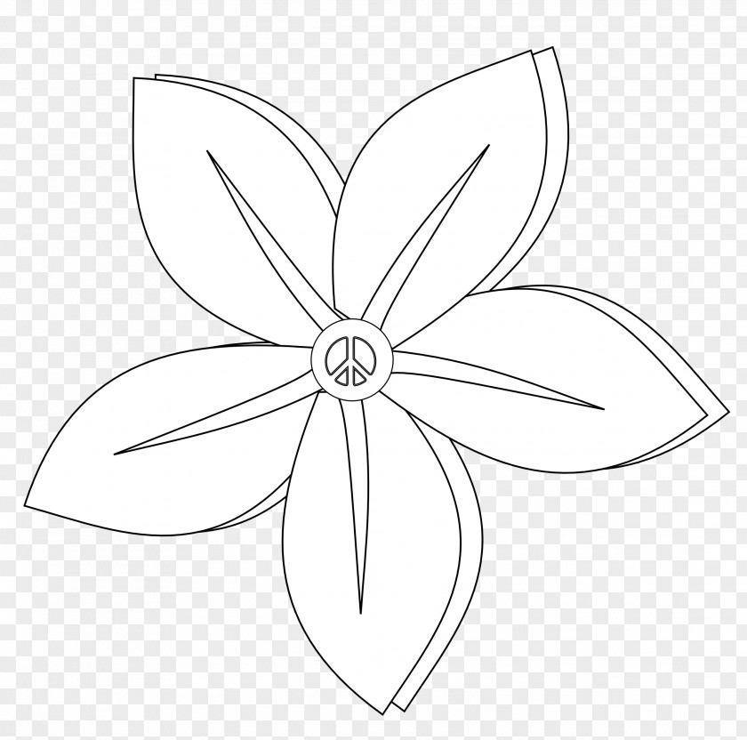 Flower Tattoos Black And White Petal Symmetry Sketch PNG