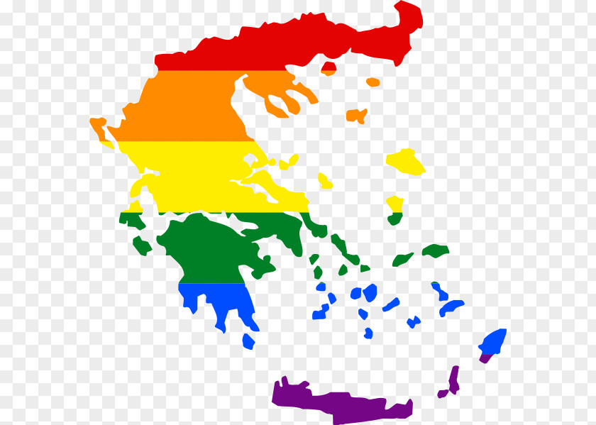 Map Flag Of Greece Vector Rainbow World PNG