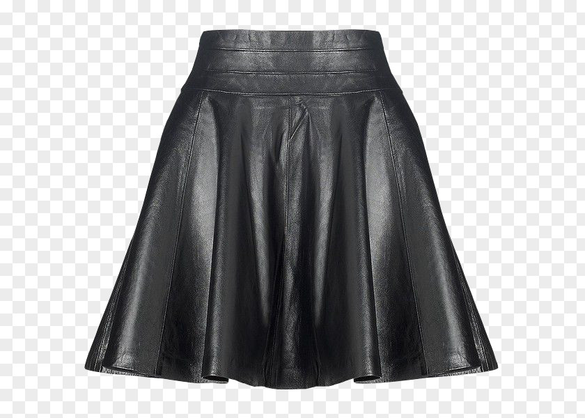 Vera Skirt Waist Leather Black M PNG